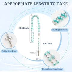 CalabasasMade My First Blue Rosary and Keepsake Box: gift-ready packaging for baptism day