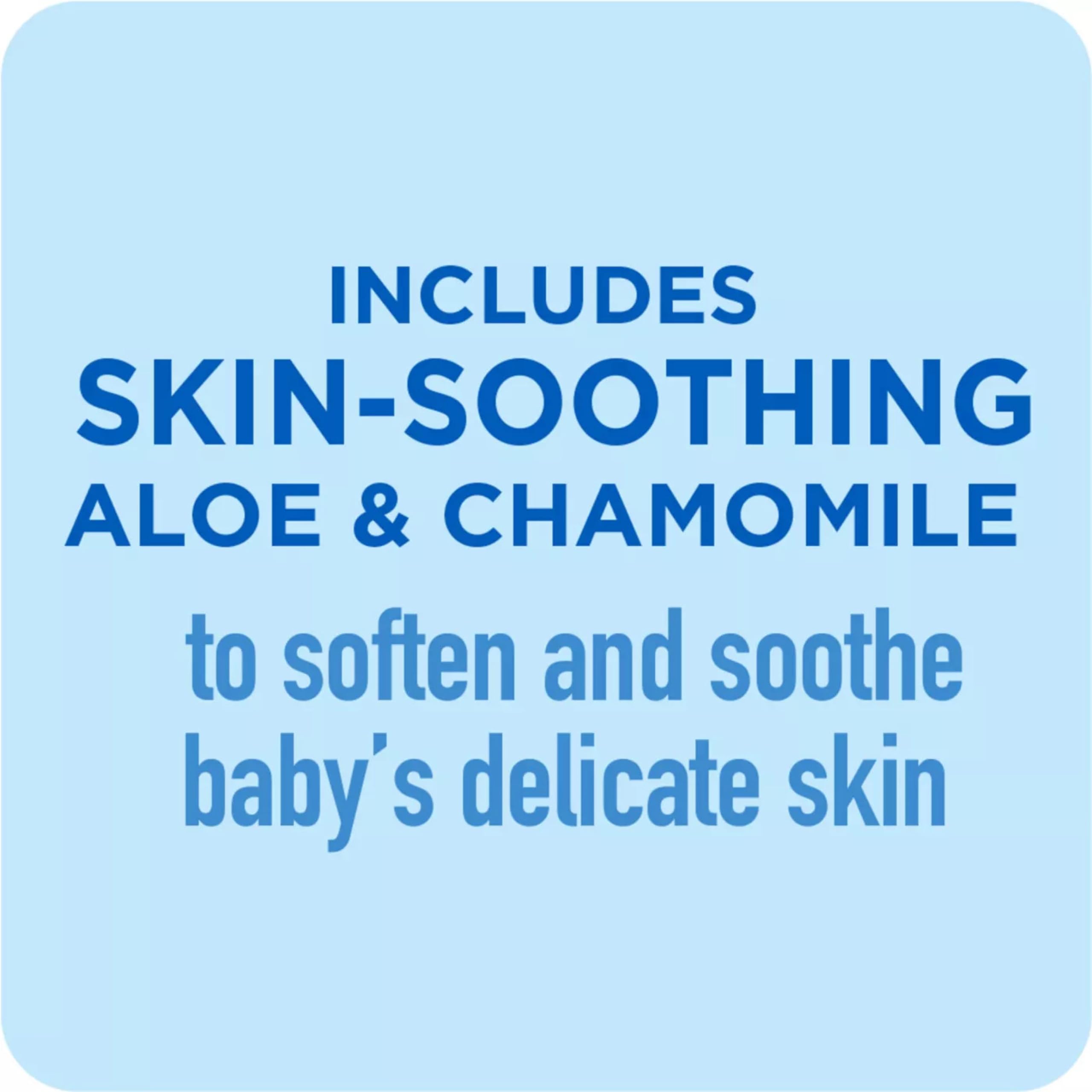 Caldesene with aloe and chamomile for gentle skin comfort.