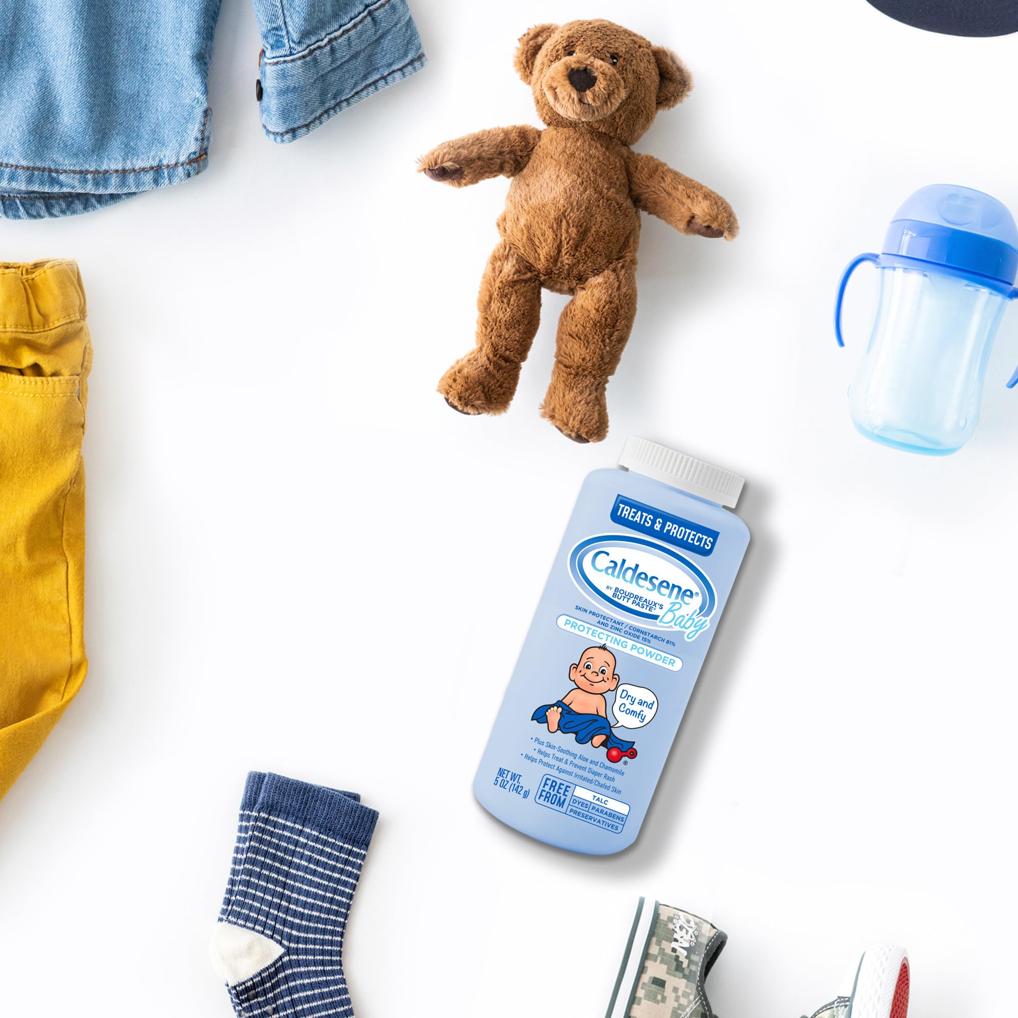 Caldesene family usage scene demonstrating gentle, everyday diaper care.