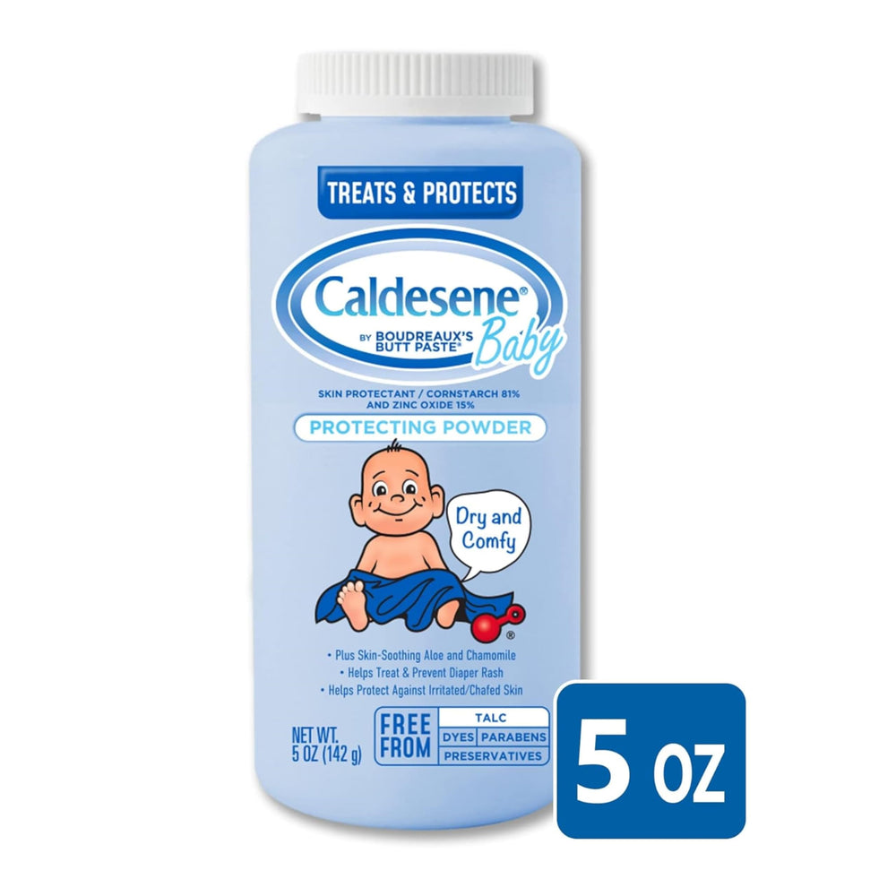 Caldesene zinc oxide barrier for moisture control.