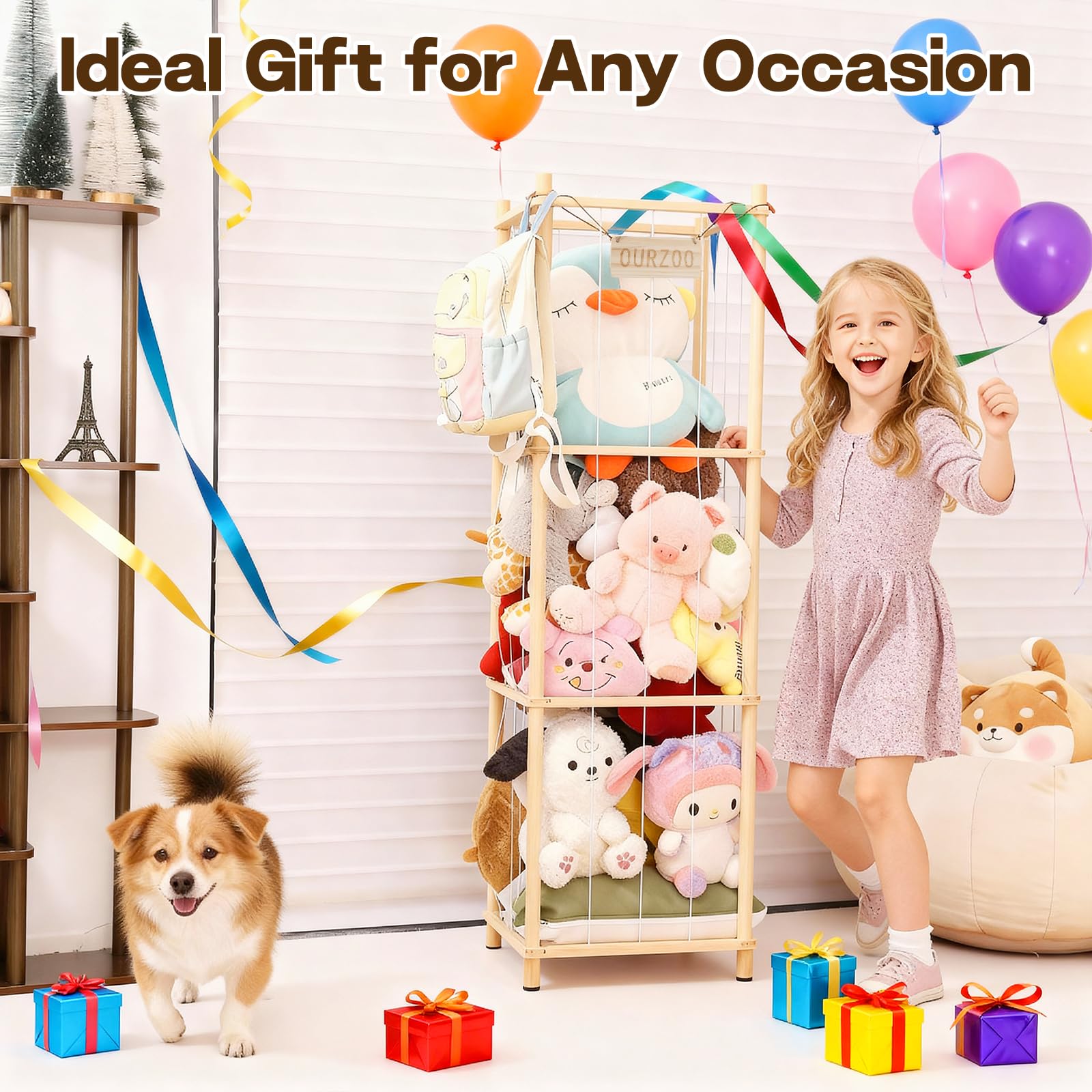 Caleb room-friendly storage doubles as cute decor while organizing.