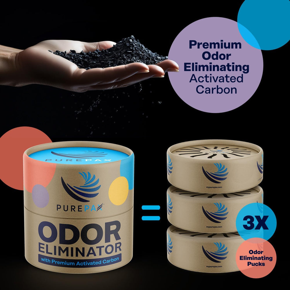 CalgonCarbon PurePax closet deodorizer keeps wardrobes smelling clean.
