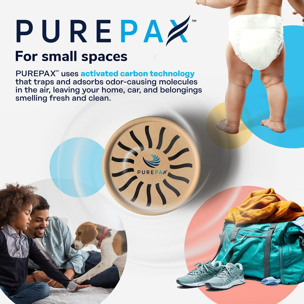 CalgonCarbon PurePax diaper pail odor absorber neutralizes diaper smells.