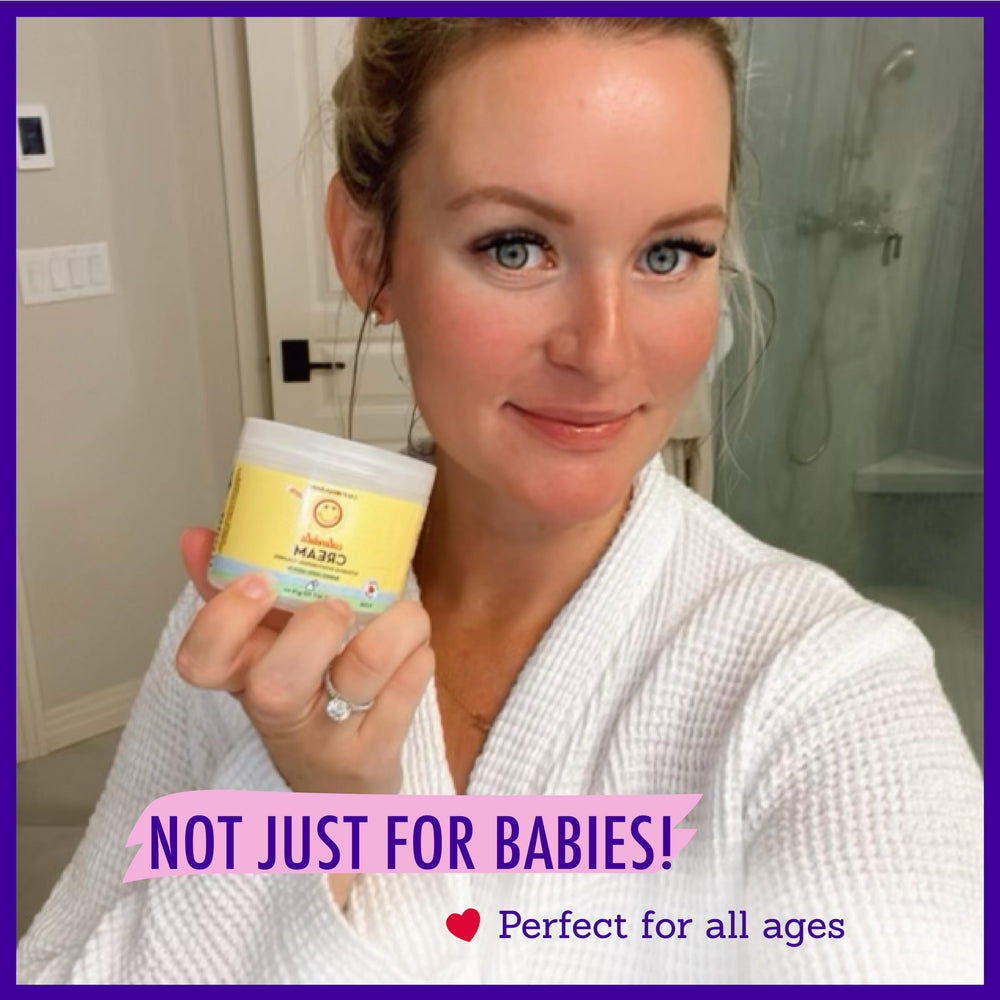 California Baby Calendula Cream with calendula blossoms emphasizing soothing botanicals