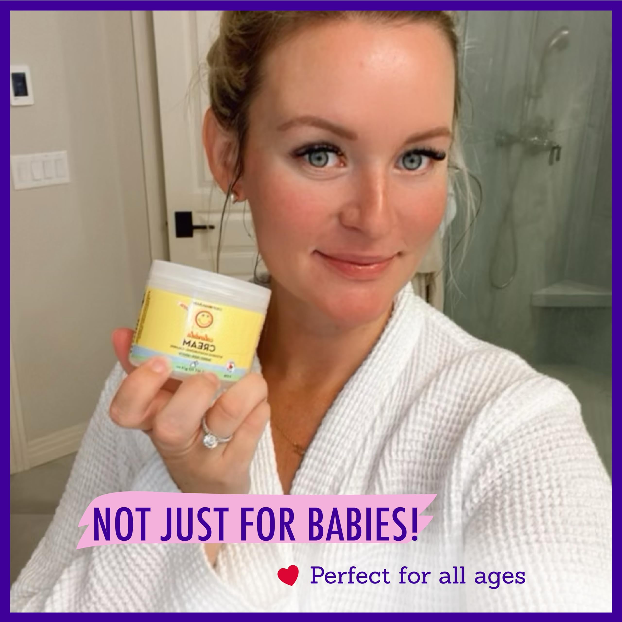 California Baby Calendula Cream texture reveals creamy, soothing consistency.