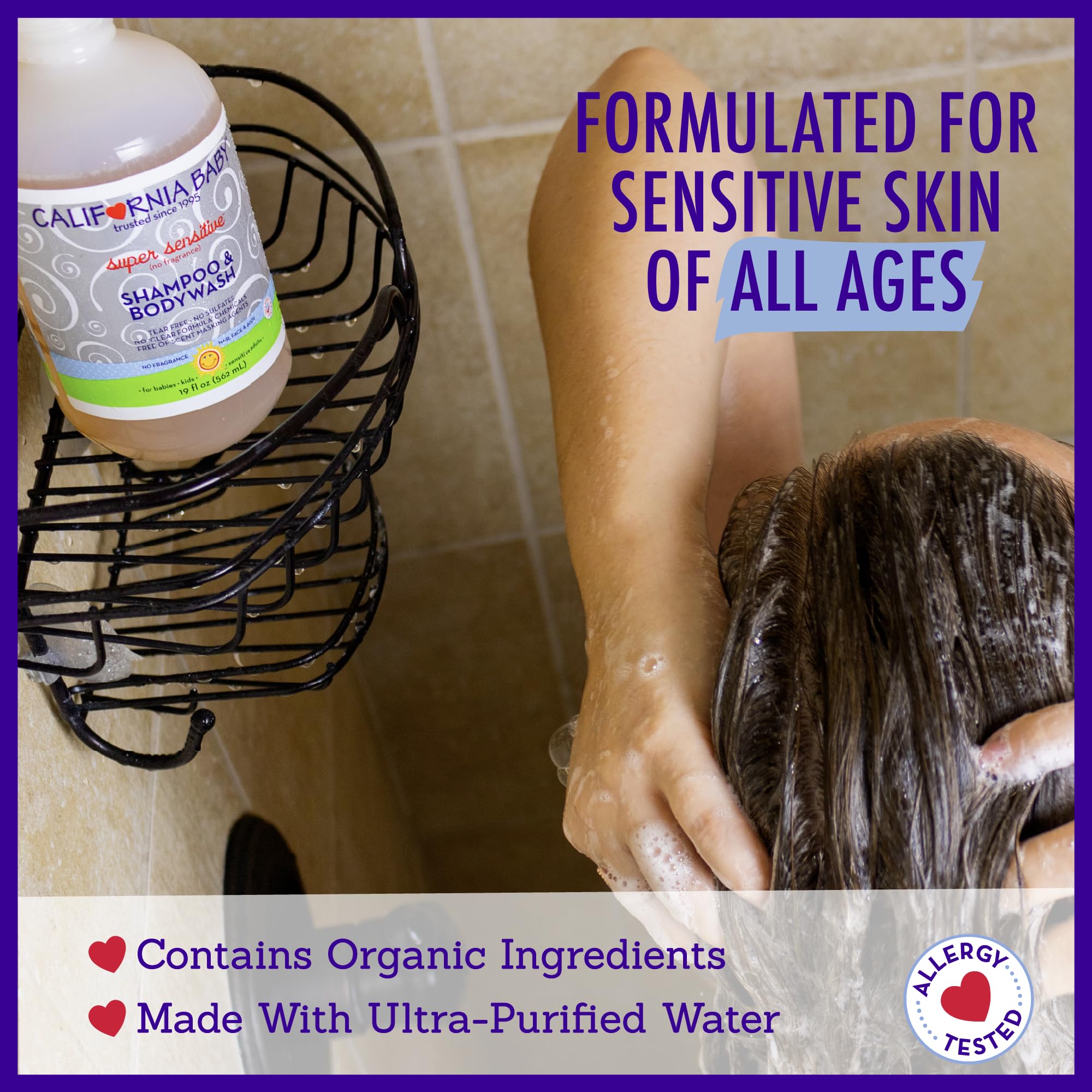 Hair detangling action after conditioner for sensitive hair.