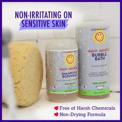 Hypoallergenic California Baby bubble bath free from common allergens for peace of mind.