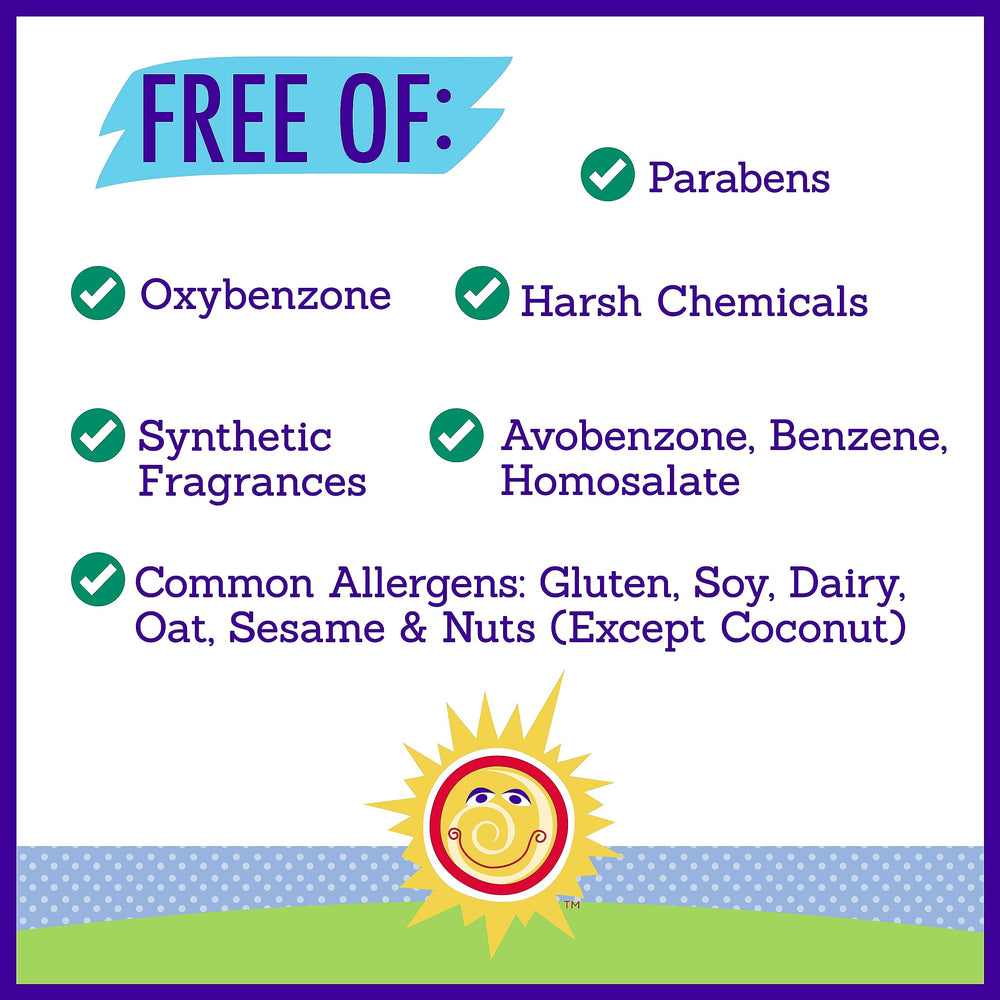 California Baby SPF 30+ on kids with sensitive skin.