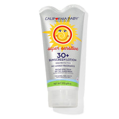 California Baby Super Sensitive sunscreen bottle ready for daily use.