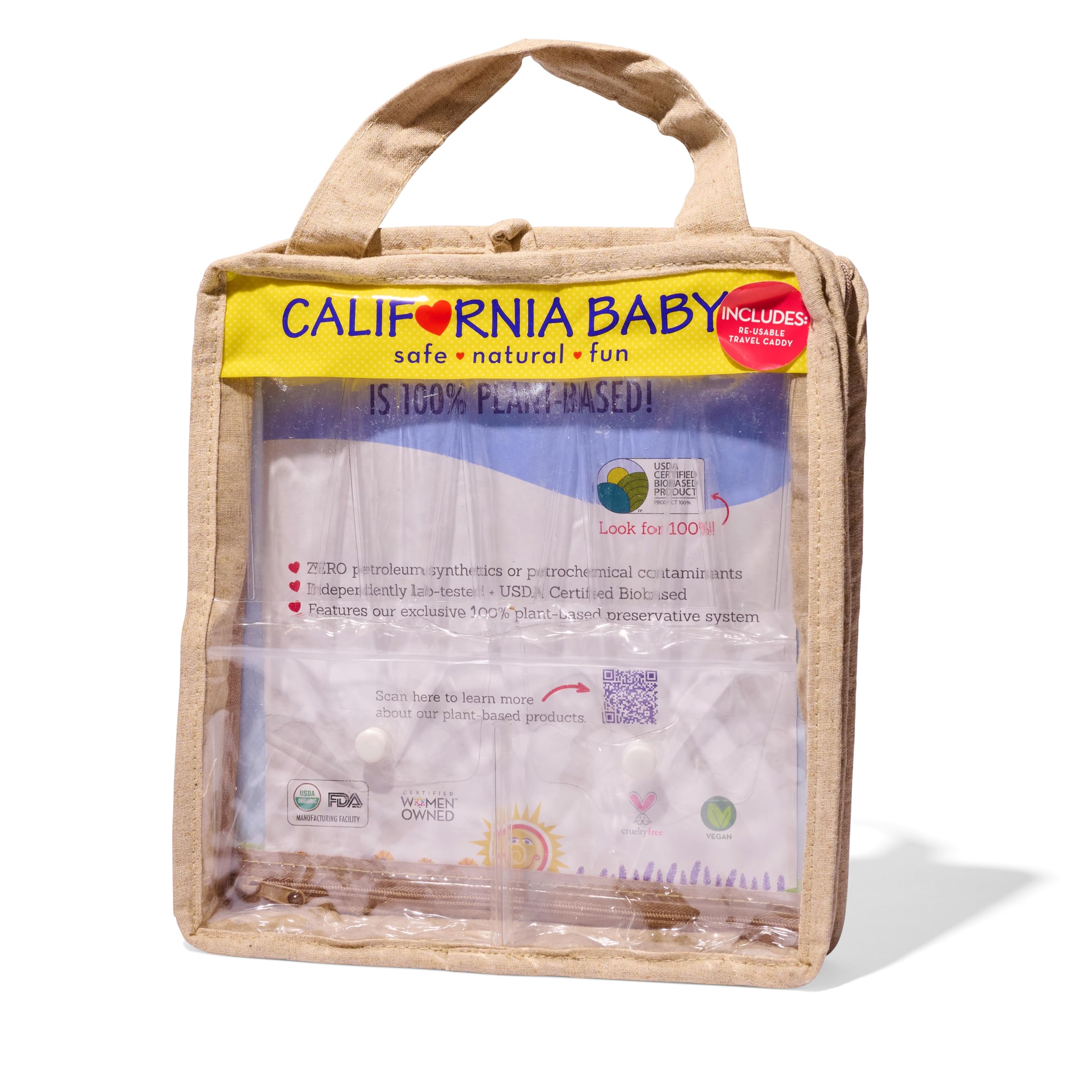 California Baby travel bubble bath bottle soothing bath away from home.