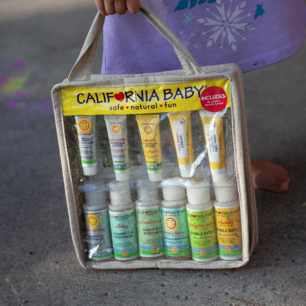 California Baby travel hair gel tube lightweight hold during trips.