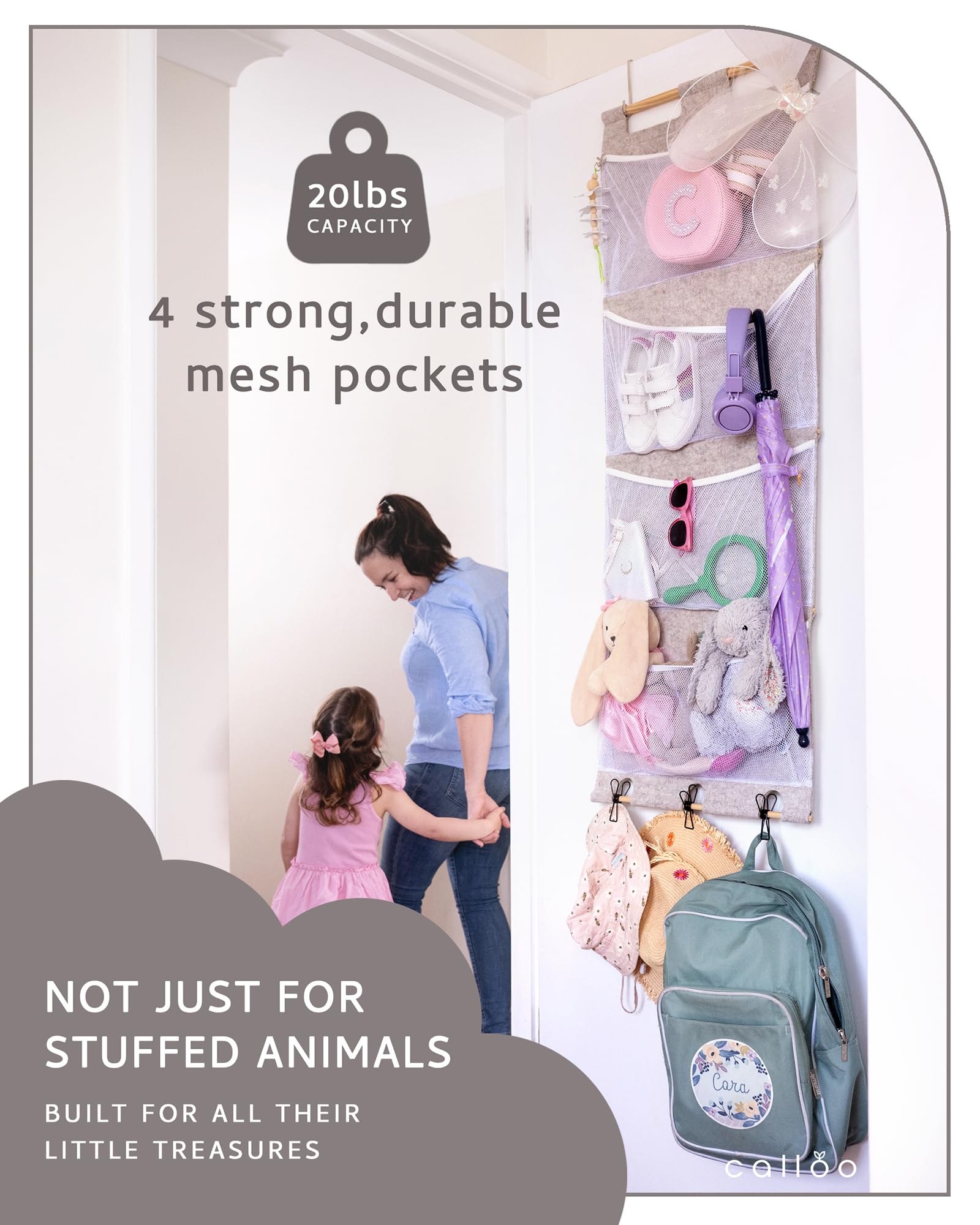 Calloo installation is tool-free for quick, damage-free setup.