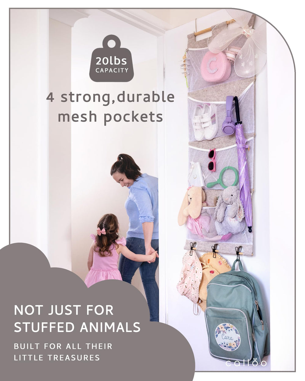 Calloo installation is tool-free for quick, damage-free setup.