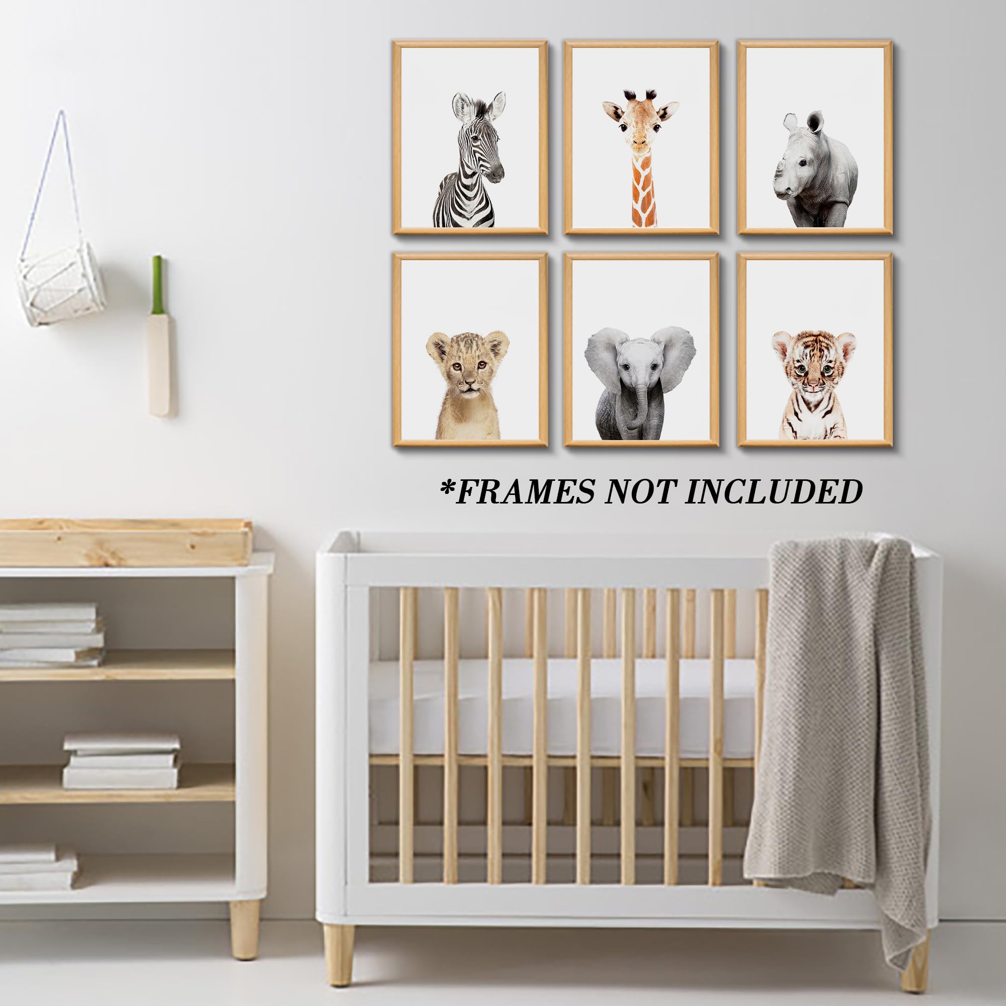 Calmart Jungle Nursery wall art safari-collection elevates room theme with cohesive prints.
