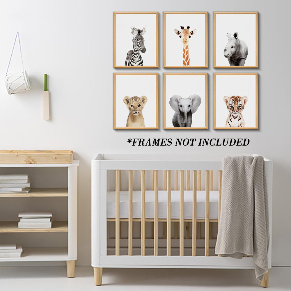 Calmart Jungle Nursery wall art safari-collection elevates room theme with cohesive prints.