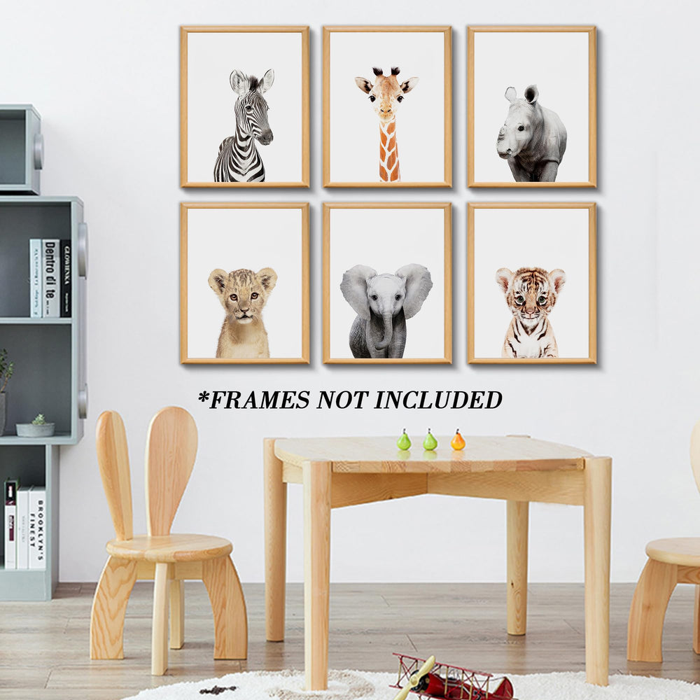 Calmart Jungle Nursery wall art zebra print creates bold contrasts for playful decor.