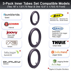 CALPALMY 12.5-inch front inner tube pack for quick BoB replacements on-the-go