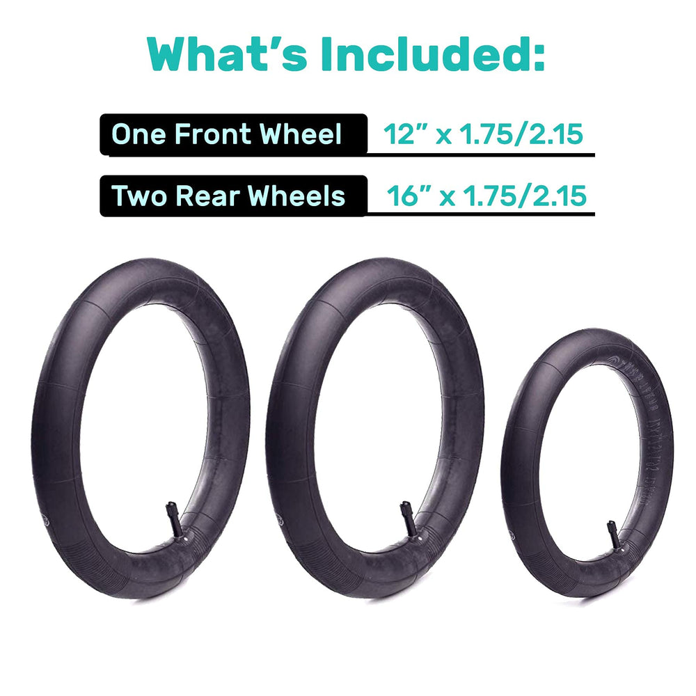 CALPALMY 16-inch back inner tube side view, built with thick butyl rubber for durability