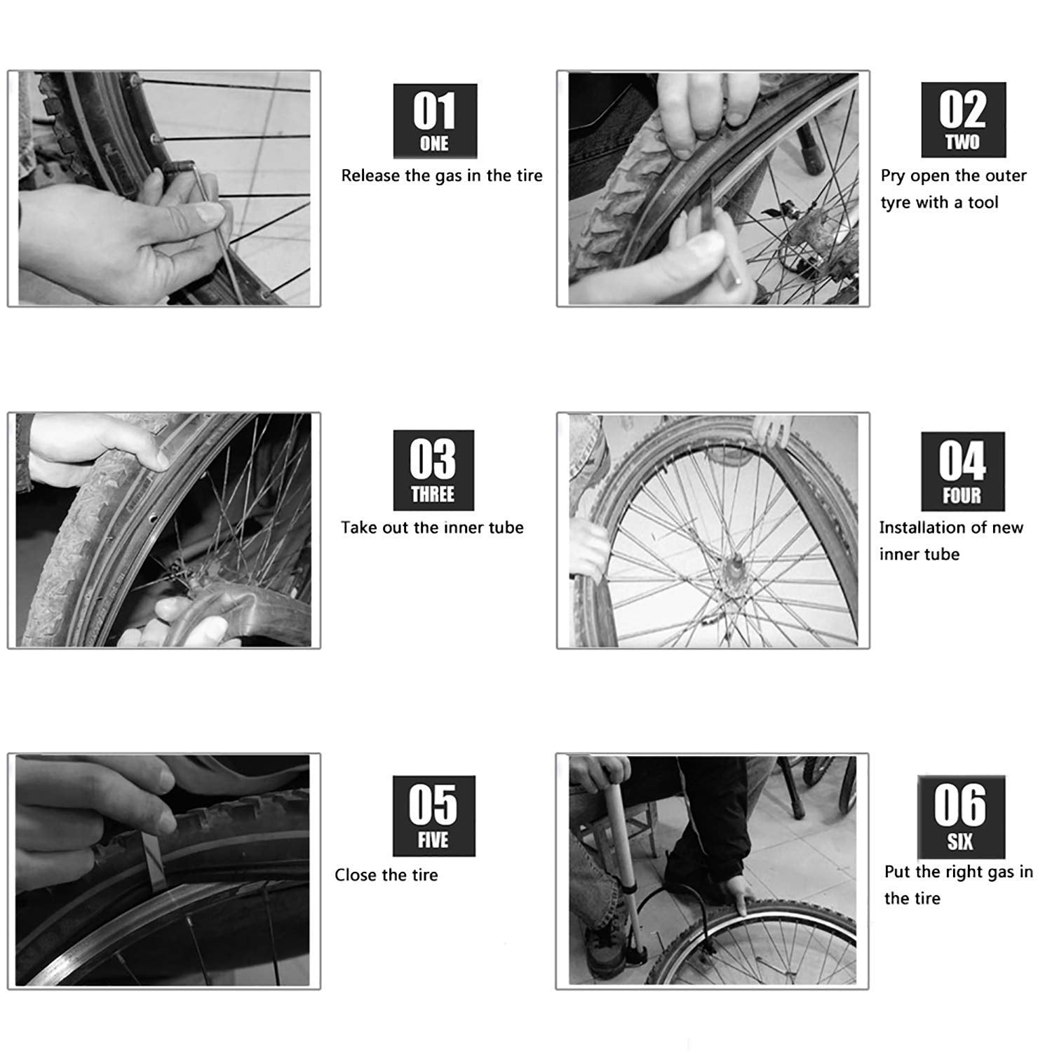CALPALMY inner tube set for Bob stroller in a single kit, two rear and one front