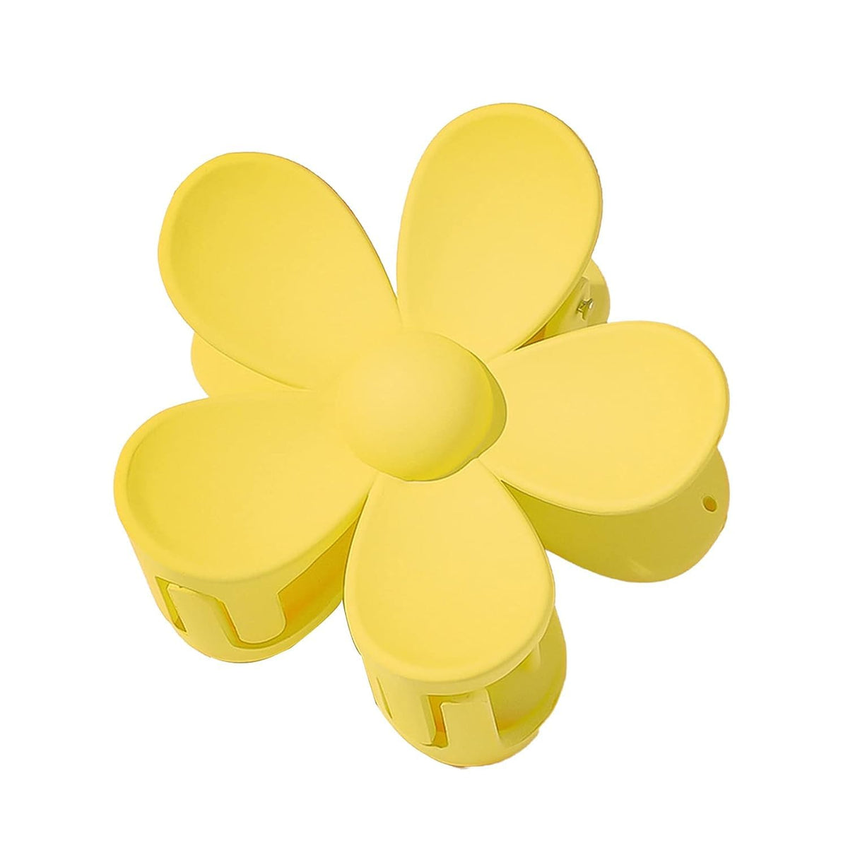 Calsgkspray light yellow flower claw clip for snag-free secure styling