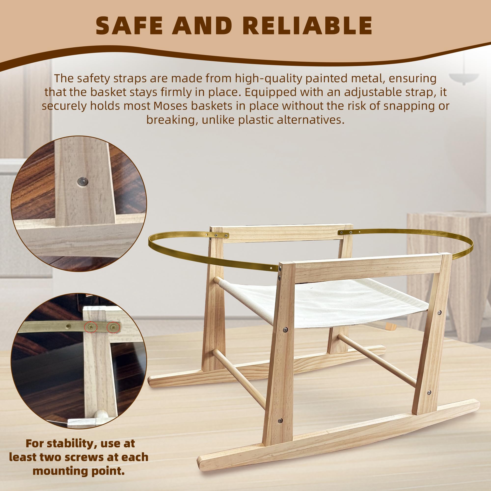 Calvana basket stand size specs show 35 x 18.5 x 19 inches.