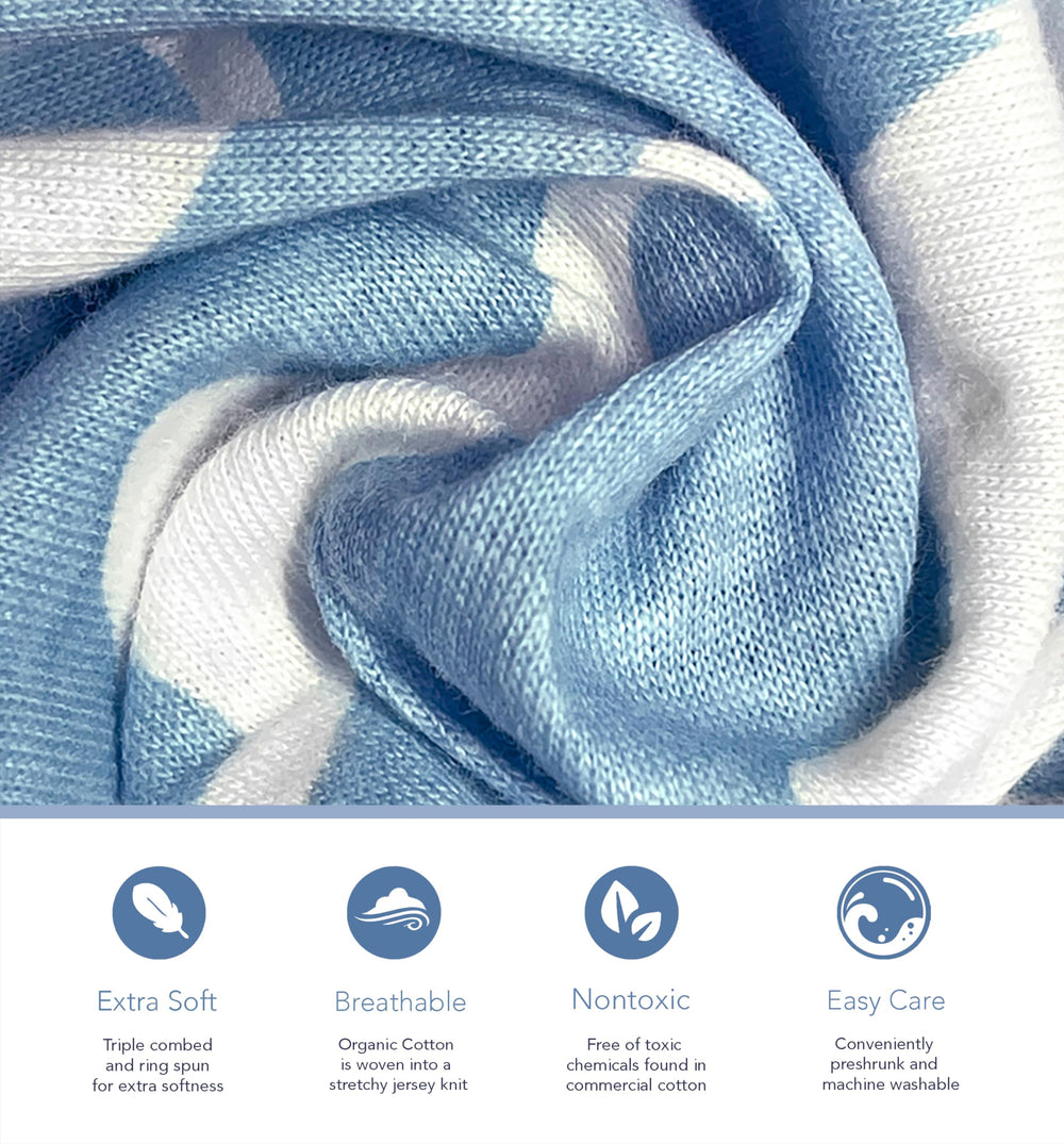 Cambria Baby GOTS-certified organic cotton ensures safe, eco-conscious materials.