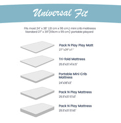 Cambria Baby organic cotton fitted sheet for playards is ultra-soft and breathable.