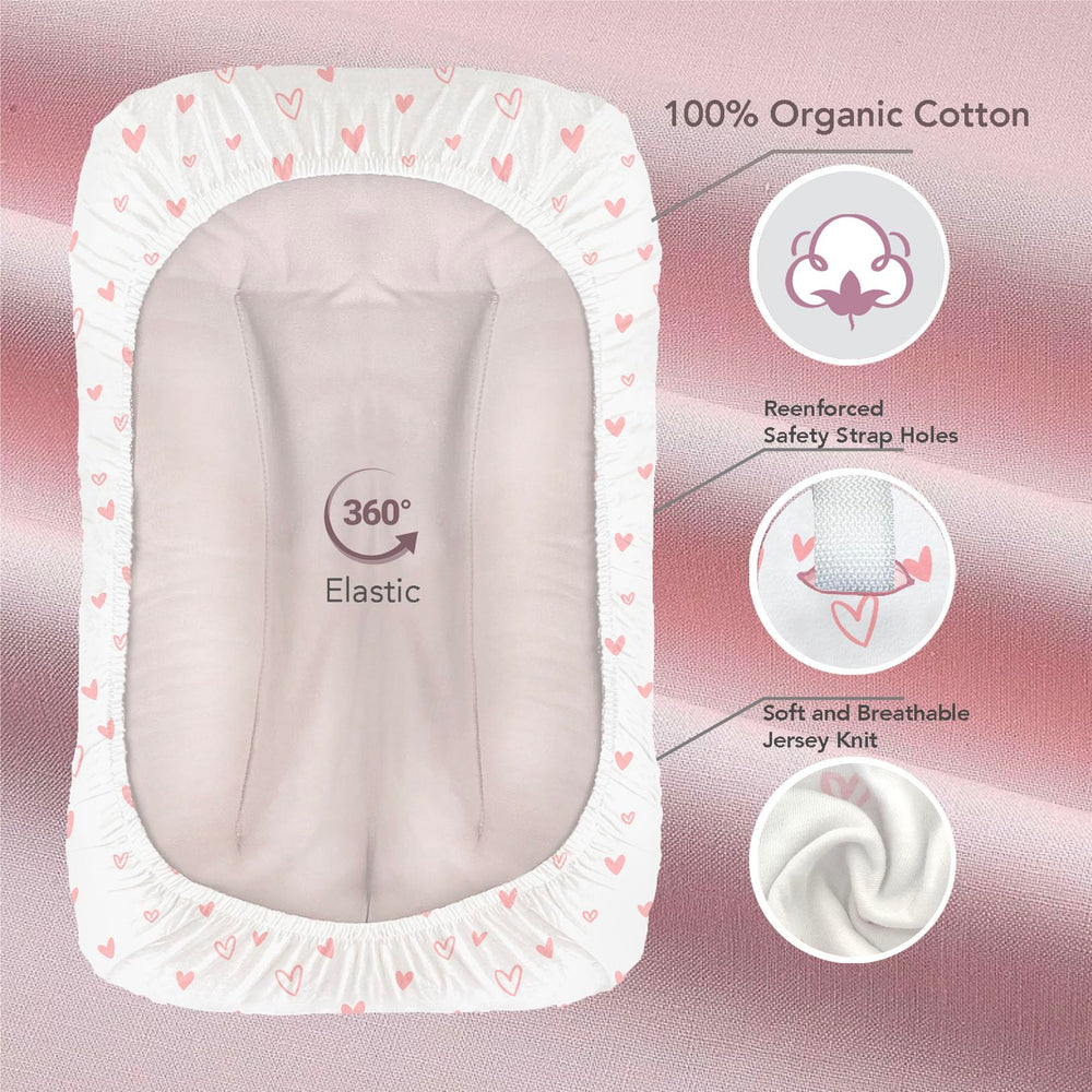 Cambria Baby oval cover for Keekaroo-style pads with durable elastic