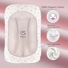 Cambria Baby oval cover for Keekaroo-style pads with durable elastic