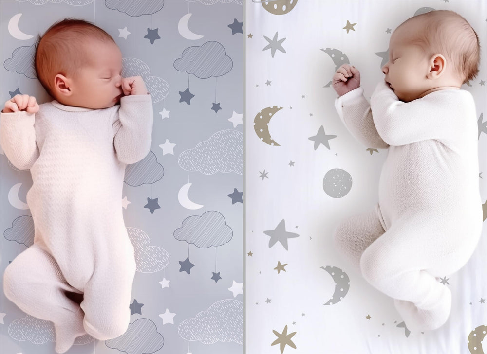 Cambria Baby soft jersey knit sheet offers gentle touch for baby's skin.