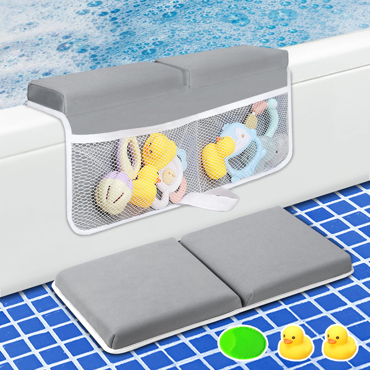 Camelus bath kneeler and elbow rest pad for comfortable parent bath time