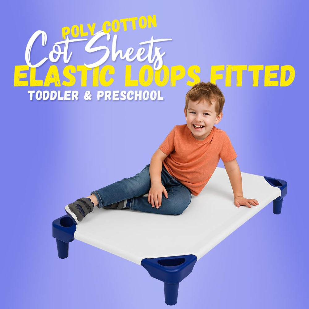 Camp County Beyond reinforced elastic loops keep the sheet secure.
