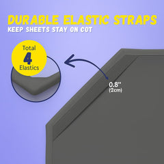 Camp County Beyond wrinkle-free and machine washable cot sheet for daily daycare use.