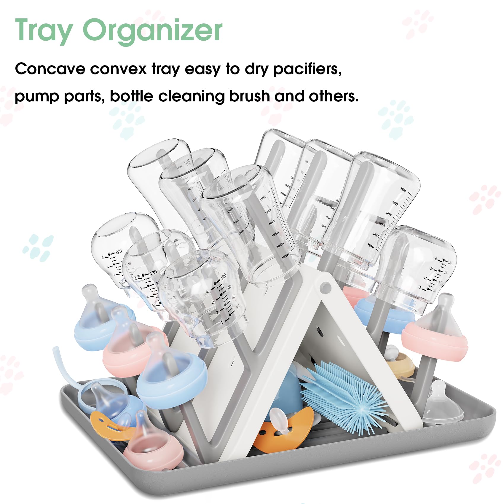 CandyHome bottle drying rack in use while traveling