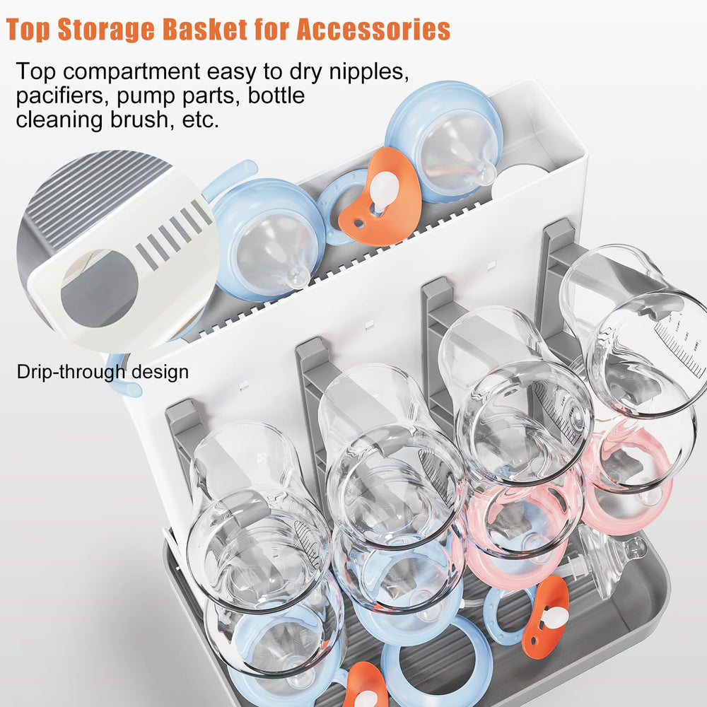 CandyHome compact countertop bottle-drying rack fits tight kitchen spaces.