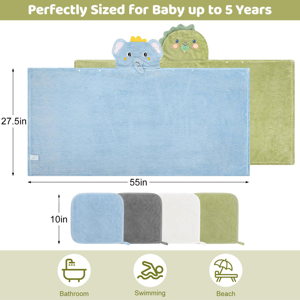 Close-up of CandyHome hooded towel texture plush softness for sensitive skin