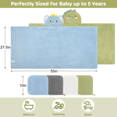 Close-up of CandyHome hooded towel texture plush softness for sensitive skin
