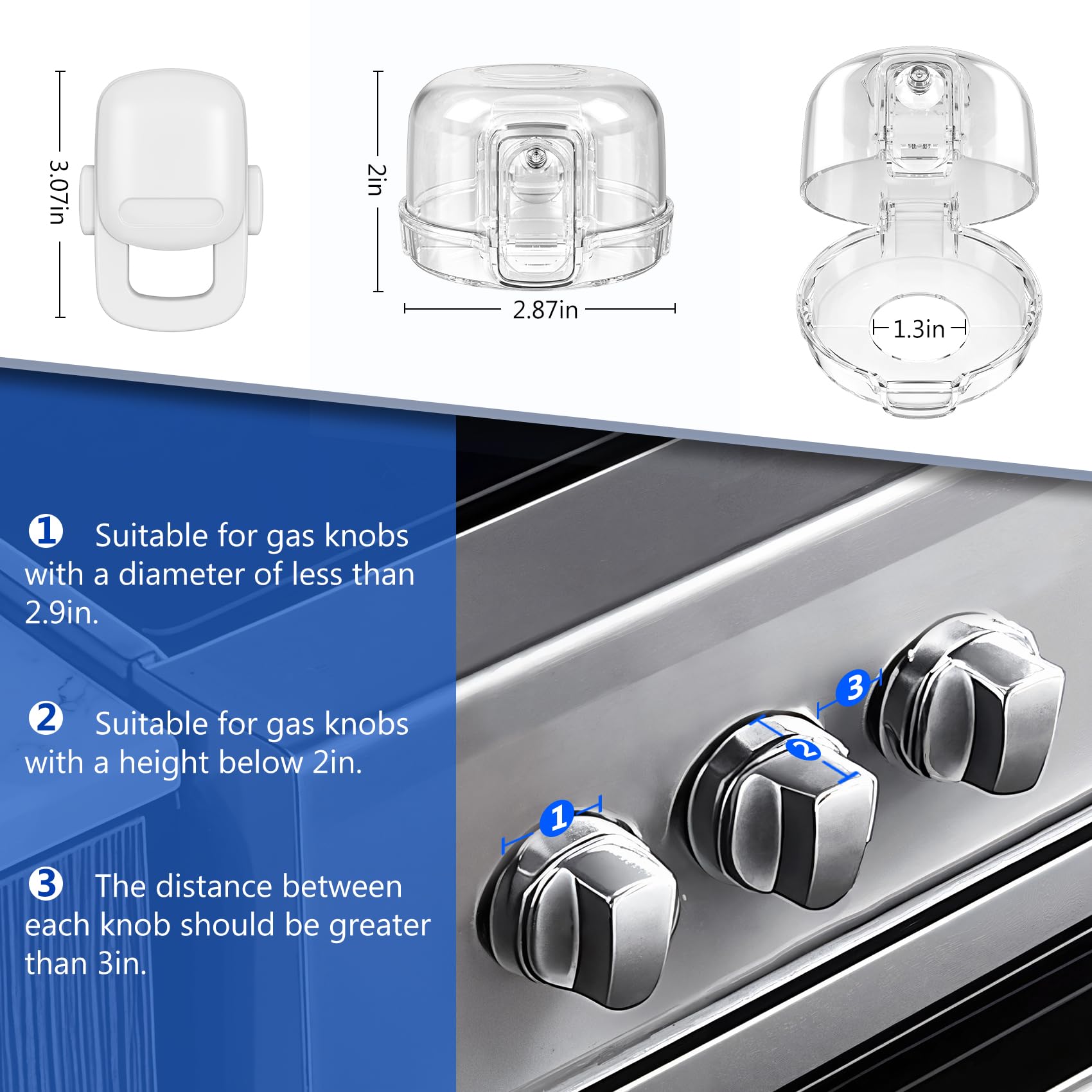 CandyHome oven lock secured in place for added child safety
