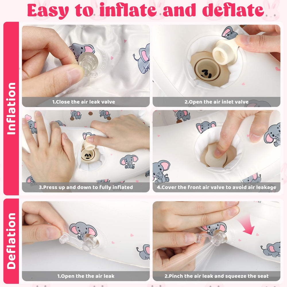 CandyHome Rabbit breathable vents keep baby comfortable in longer sessions.