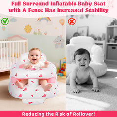 CandyHome Rabbit sit-me-up chair on the floor supports early sitting.