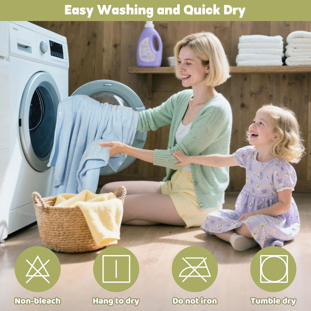 CandyHome towel as blanket or cape shows versatile bath-to-play transition