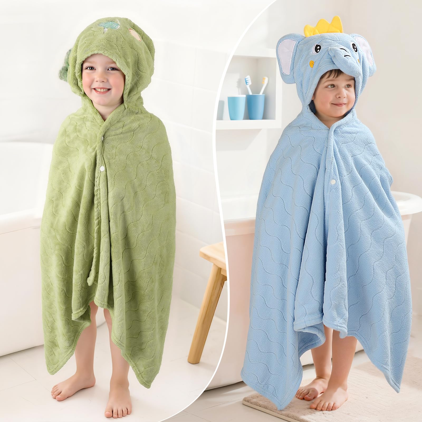 CandyHome four-pack washcloths provide gentle drying for delicate skin