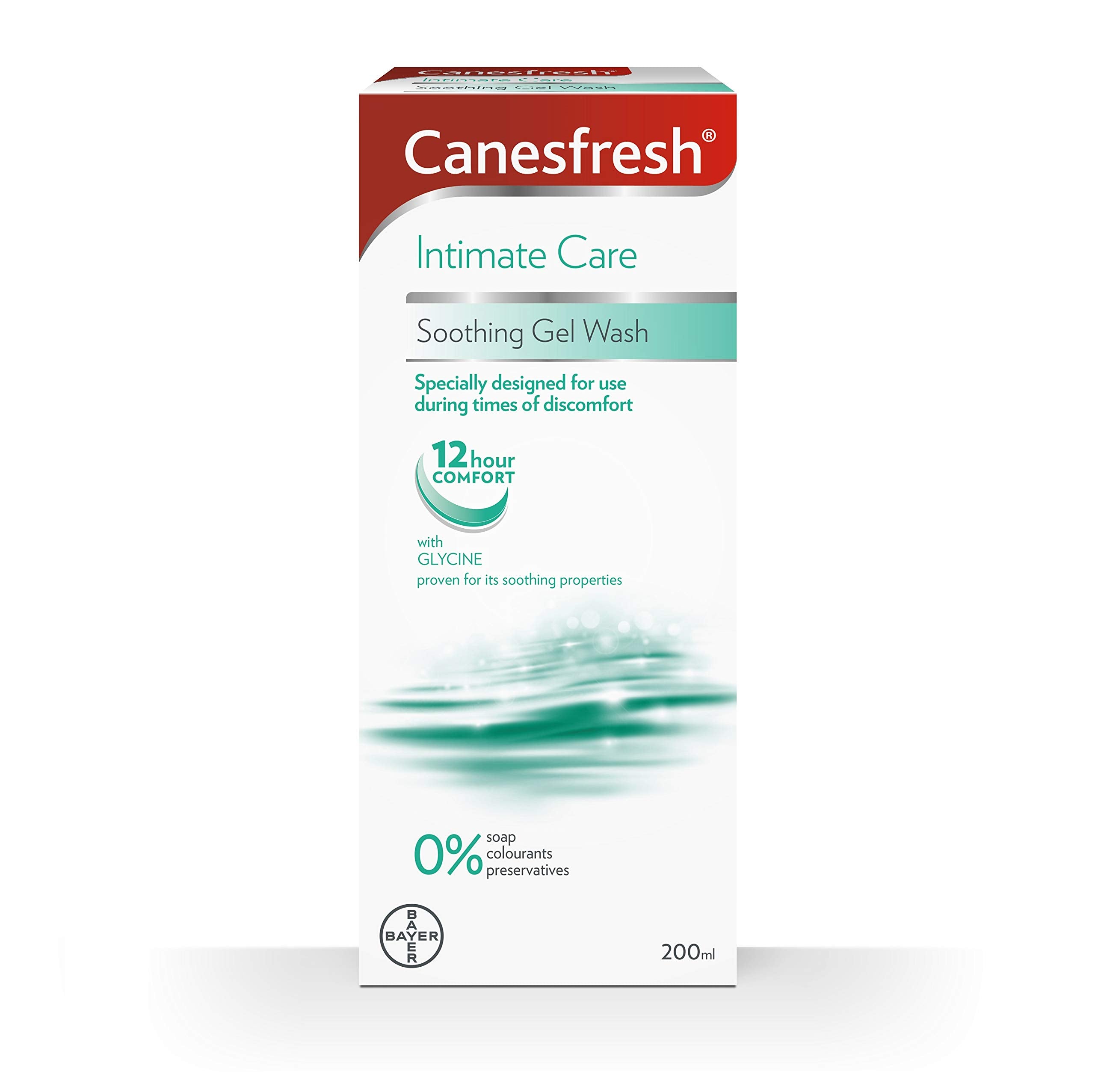 Canesfresh soothing wash gel bottle front view for daily intimate cleansing