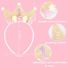Canitor birthday crown glitter detail with numbers