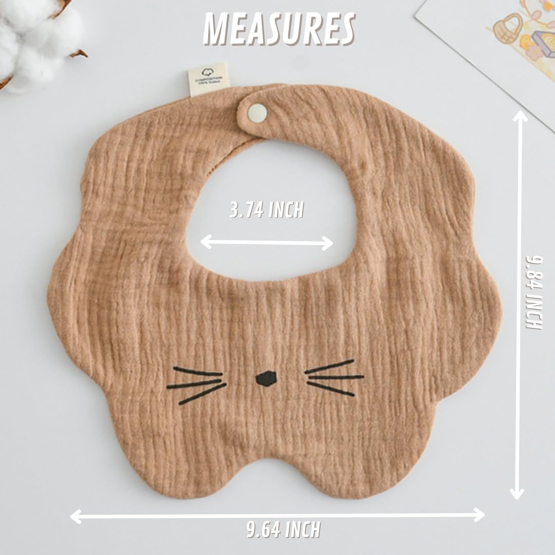 Adjustable snaps on Canjolie bibs fit newborn to toddler for growing comfort.