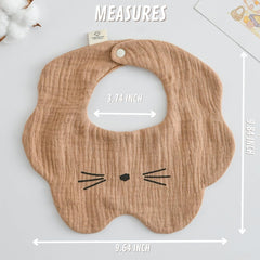 Adjustable snaps on Canjolie bibs fit newborn to toddler for growing comfort.