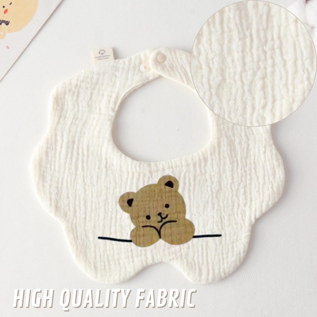 Canjolie bib provides 360-degree coverage to keep outfits clean.