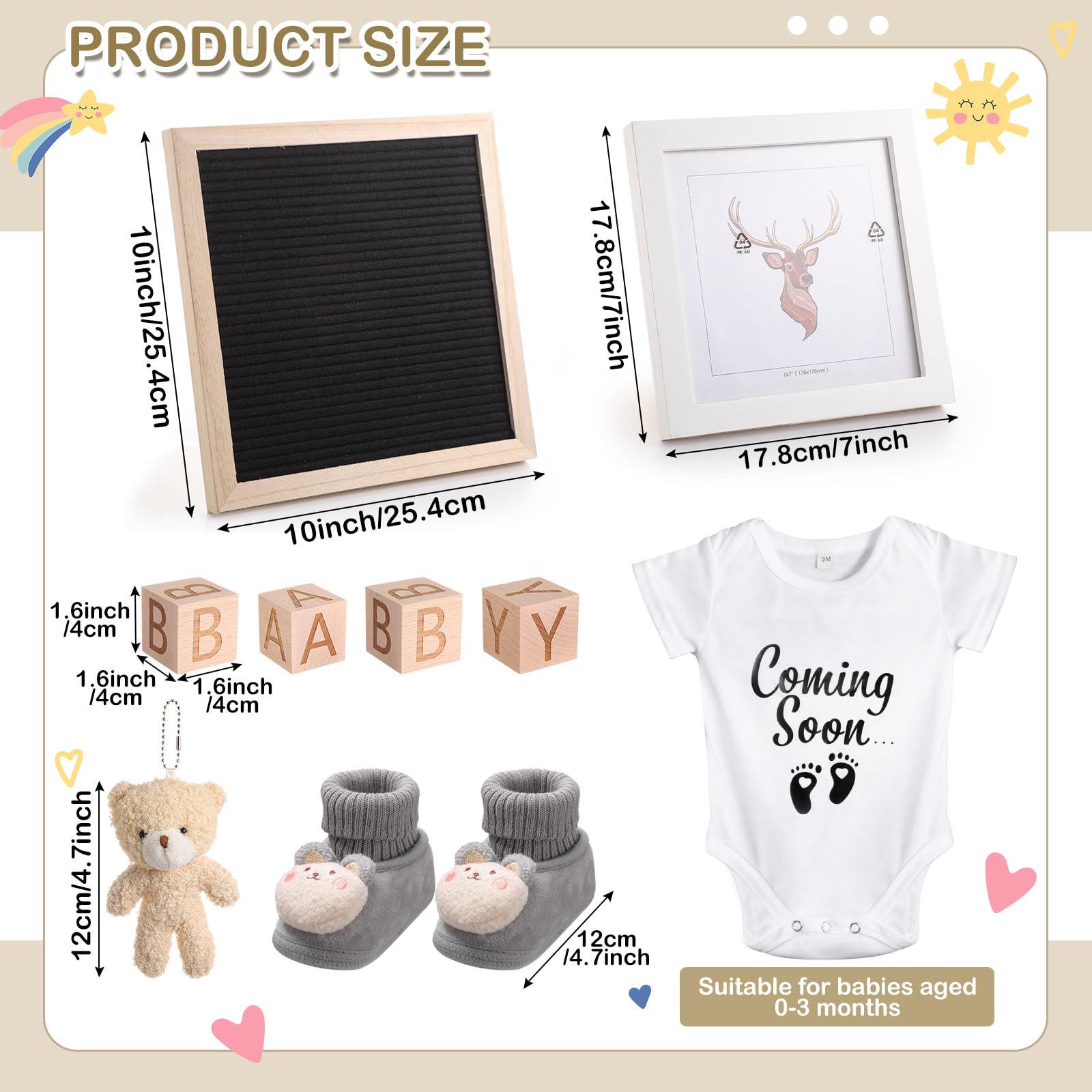 Canlierr baby bodysuit saying coming soon for adorable reveal photos