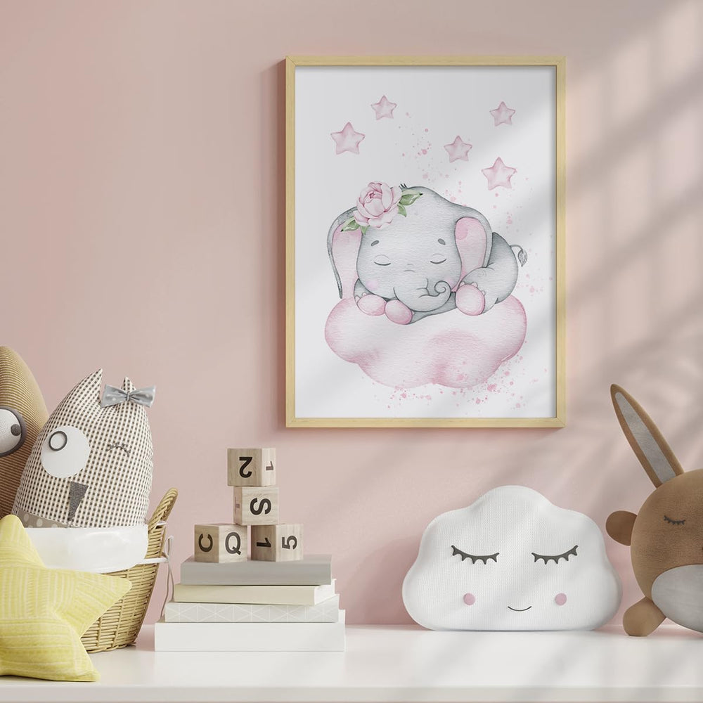 Canssape baby girl room decor featuring elephants for a cozy space