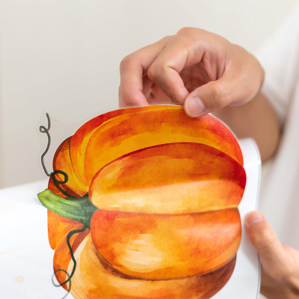 CANTLY decal complements Thanksgiving, Halloween, and harvest celebrations with soft beige tones.